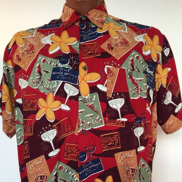 John Henry Hawaiian Camp Rayon Multi-Color XXL 3XL - Picture 1 of 7